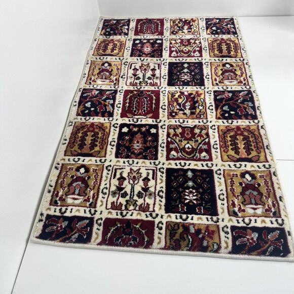 Anatolian Turkish Rug Kashmar design Bakhtiari Design 19”x31” - Picture 2 of 9